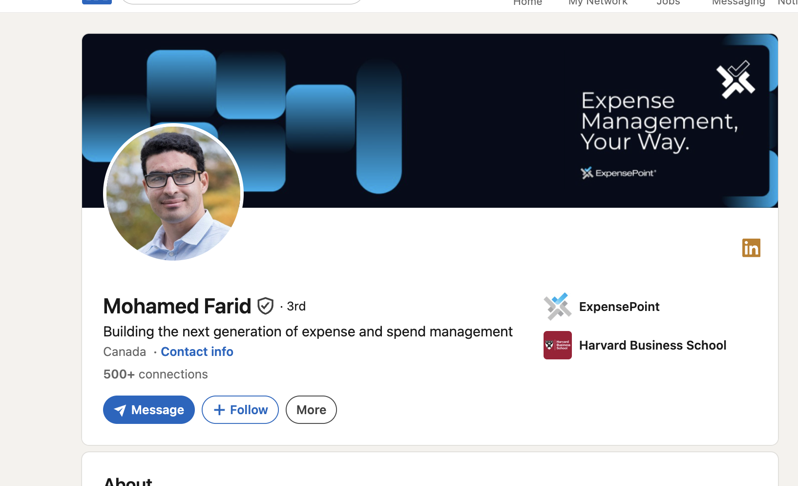 Mohamed Farid LinkedIn profile image crop